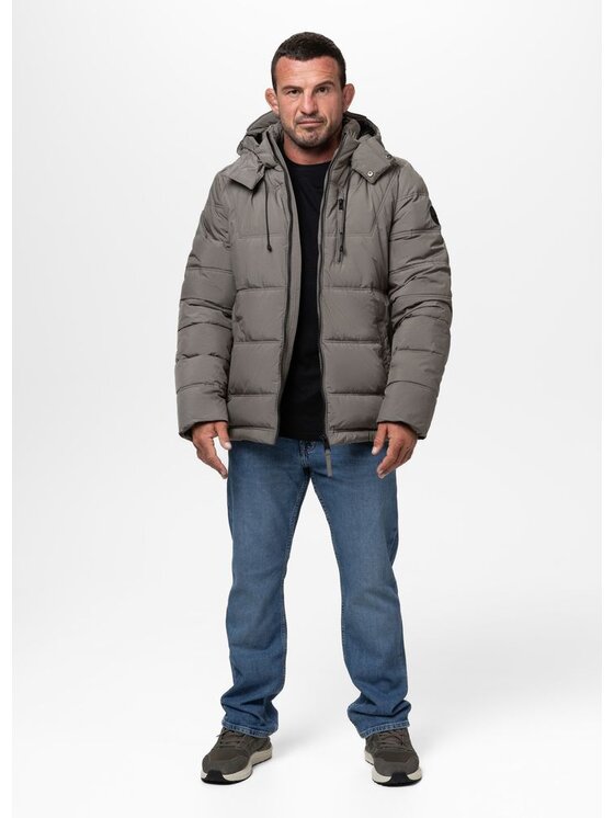 PITBULL PITBULL Kurtka zimowa PIEDMONT Szary Regular Fit