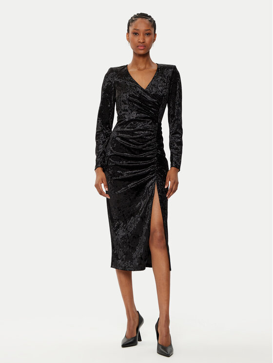Rinascimento Rinascimento Rochie cocktail CFC0121946003 Negru Regular Fit