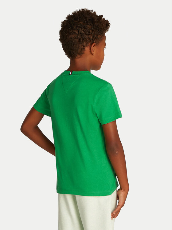 Tommy Hilfiger Tommy Hilfiger T-Shirt Essential KB0KB06879 D Zielony Regular Fit