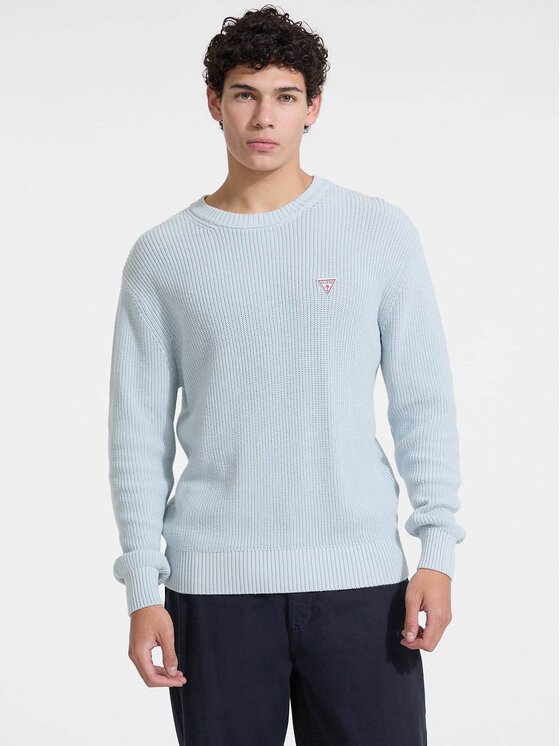 Guess Guess Sweter 175287 Niebieski Classic Fit