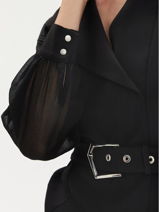 Morgan Morgan Kokteiļkleita 222-RIPAM.F Melns Regular Fit