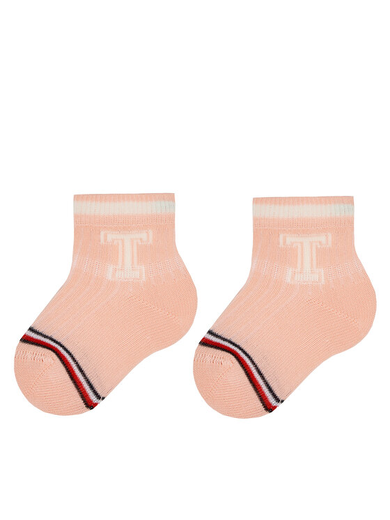 Tommy Hilfiger Tommy Hilfiger 2er-Set hohe Kindersocken 701224996 Rosa