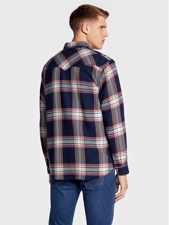 Wrangler Wrangler Koszula Wastern W5B4MTXHZ 112320937 Granatowy Regular Fit