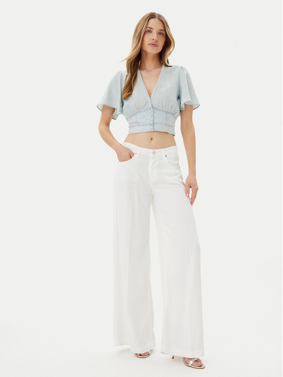 Guess Guess Блузка W5GH82 D5N81 Блакитний Regular Fit