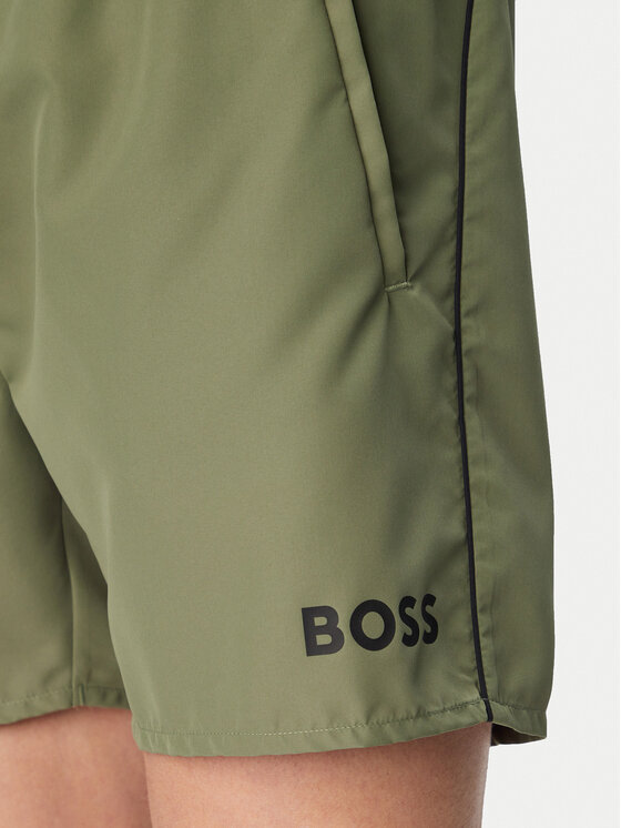 BOSS BOSS Kopalne hlače Starfish 50514429 Temno zelena Regular Fit
