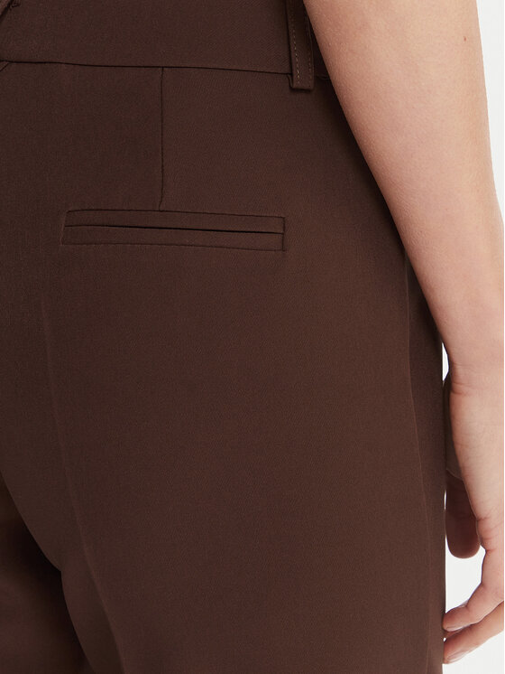 Maryley Maryley Pantaloni din material 25IB52Z/M17/43CO Maro Regular Fit