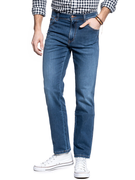 Jeansy Wrangler, Rozmiar W36/L30, Niebieskie, TEXAS