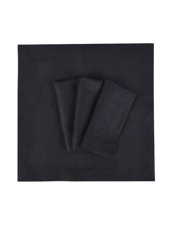 Roseberry Home Roseberry Home Serwetki Royal Black Goldenline Czarny