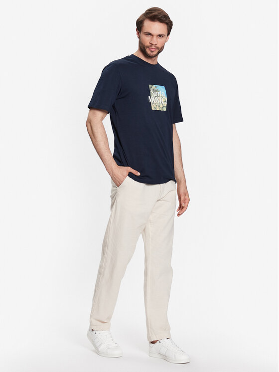 INDICODE INDICODE Pantaloni din material Clio 60-301 Bej Regular Fit