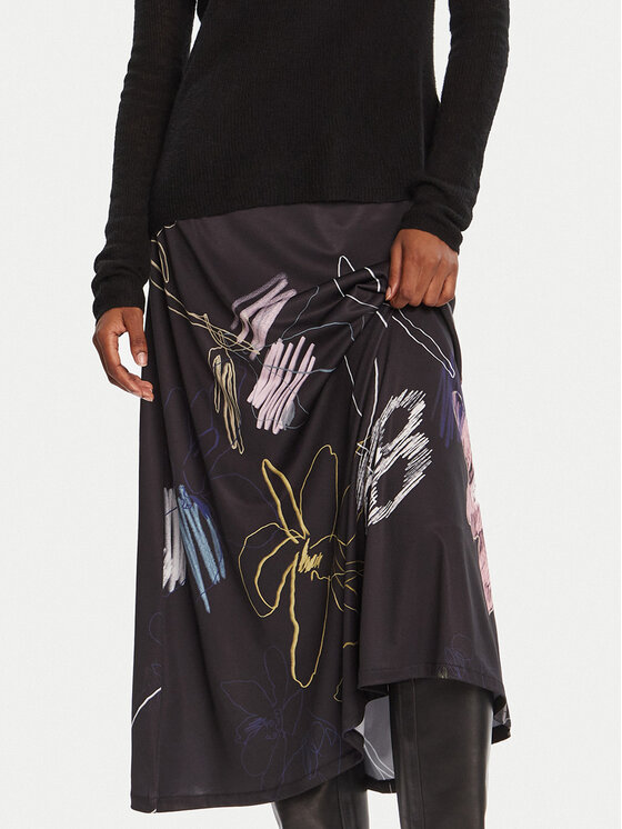 Desigual Desigual Haljina za svaki dan Kala 25WWVK25 Crna Slim Fit