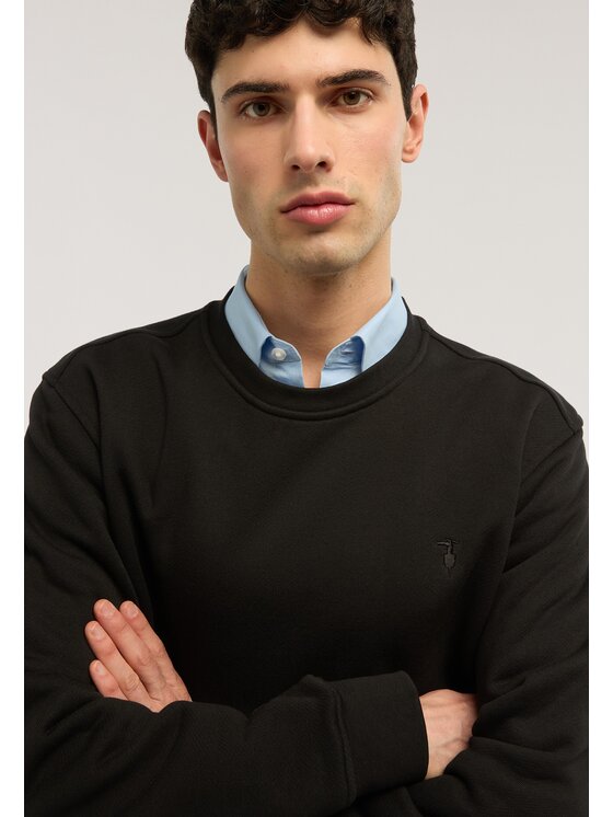 Trussardi Trussardi Sweter G8088000132N033 Czarny Regular Fit