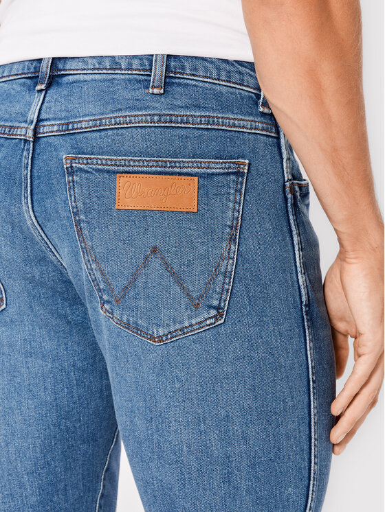 Wrangler Jeansy Larston W18SJX21Y 112322663 Niebieski Slim Tapered Fit |  Modivo.pl