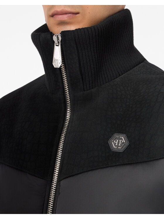PHILIPP PLEIN PHILIPP PLEIN Kurtka puchowa 31143 Czarny Regular Fit