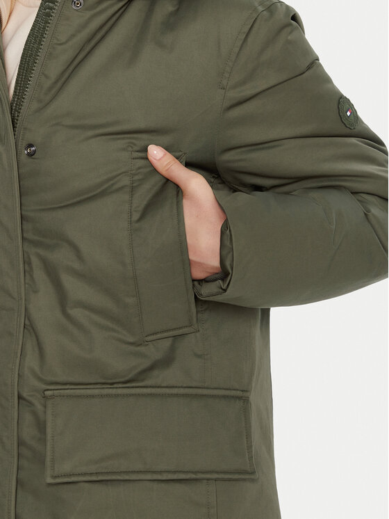 Tommy Hilfiger Tommy Hilfiger Parka WW0WW46533 Zielony Relaxed Fit