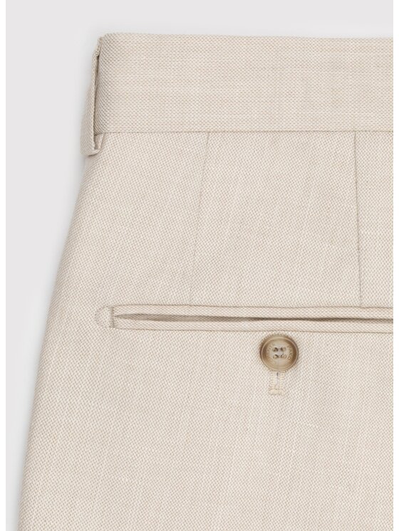Pako Lorente Pako Lorente Spodnie garniturowe P25SF-6G-023 Beżowy Slim Fit