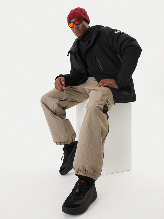Quiksilver Quiksilver Ски панталони Snow Down Cargo EQYTP03231 Бежов Relaxed Fit