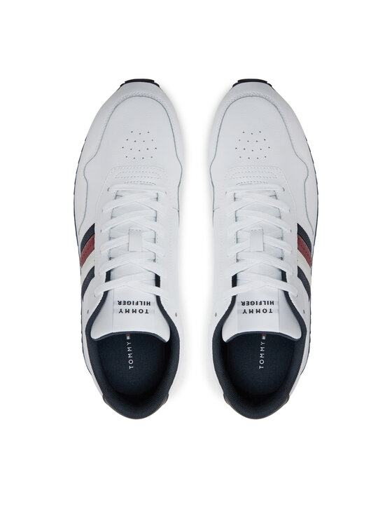 Tommy Hilfiger Tommy Hilfiger Sneakers Runner Evo Lth Mix Ess FM0FM05121 Weiß