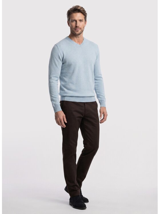 Pako Lorente Pako Lorente Sweter P26WB-2X-003 Niebieski Straight Fit
