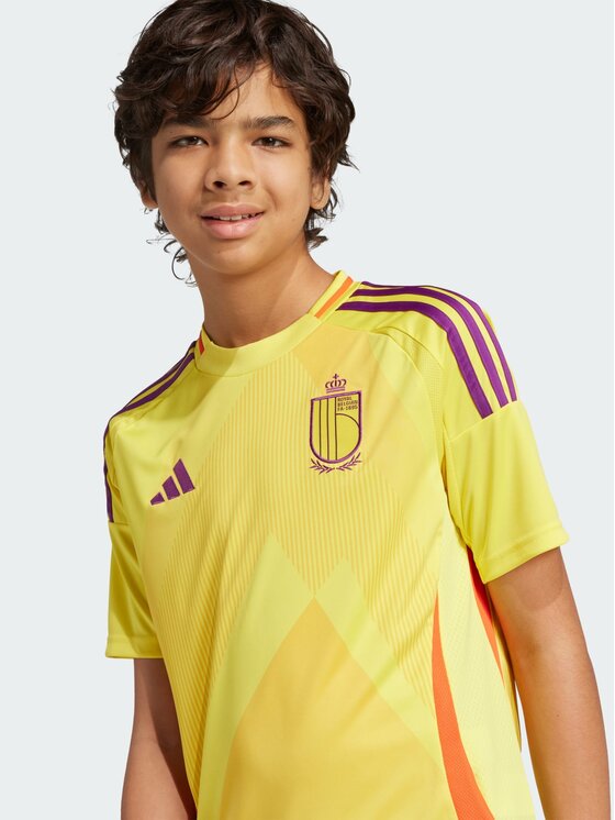 adidas adidas Koszulka techniczna Belgium 25 (Women's Team) Away Jersey Żółty Regular Fit