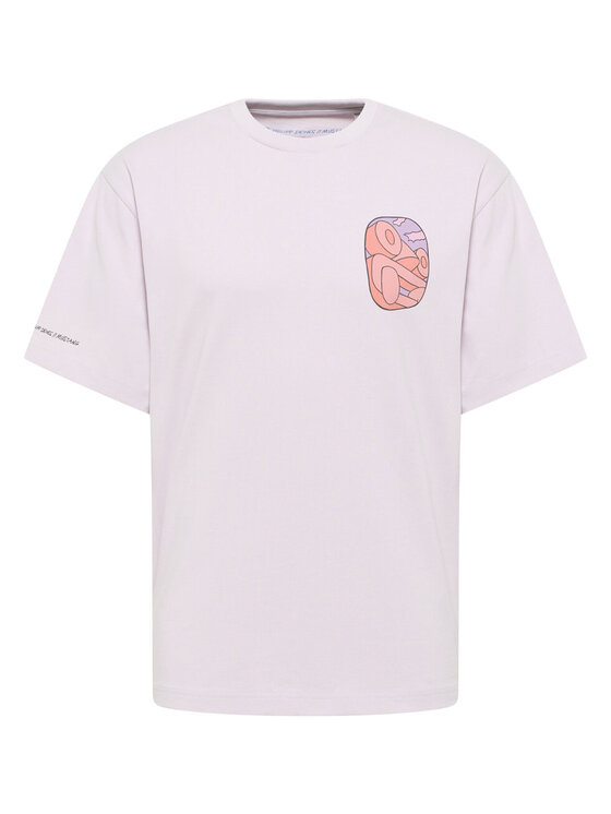Mustang Mustang T-shirt T-SHIRT COLLAB Rosa Loose Fit