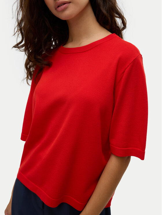 Vero Moda Vero Moda Светр Silje 10320460 Червоний Oversize