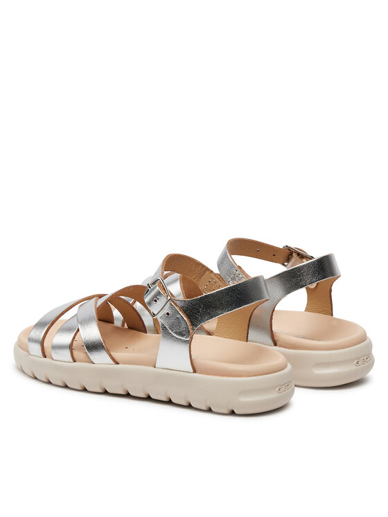 Geox Geox Sandali J Sandal Soleima Gir J45GSA 000CF C1007 S Argento
