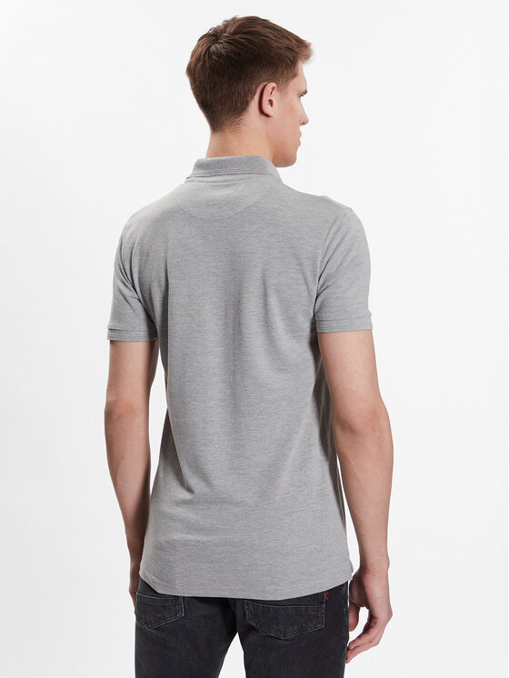 Brave Soul Brave Soul Poloshirt MPS-131KUROKIC Grau Regular Fit