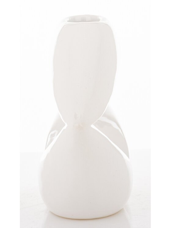 MIAhome MIAhome Wazon ceramiczny 13x20x6,5 cm USTA Biały