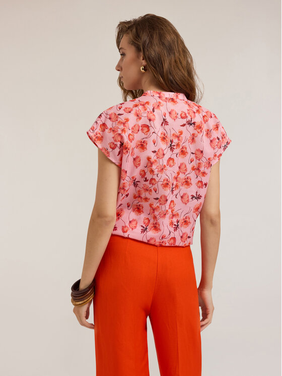 Motivi Motivi Camicia 5011W000487N0R6 Rosa Regular Fit