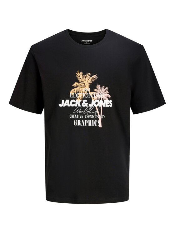 Jack & Jones Jack & Jones T-Shirt Gradient Print 12288094 Μαύρο Regular Fit
