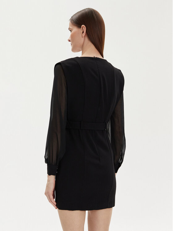 Morgan Morgan Φόρεμα κοκτέιλ 222-RIPAM.F Μαύρο Regular Fit