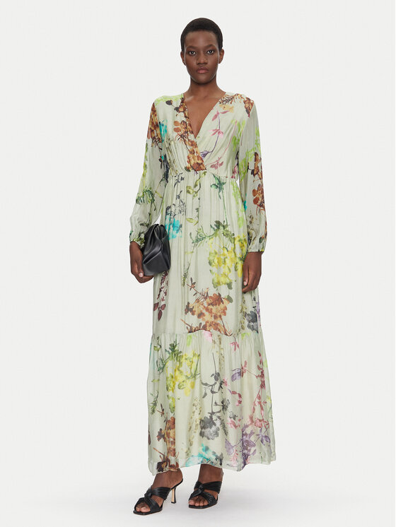 Dixie Dixie Rochie de vară A207W020A Verde Regular Fit