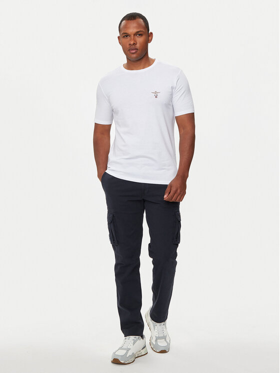Aeronautica Militare Aeronautica Militare T-särk AM1UTI001 Valge Regular Fit