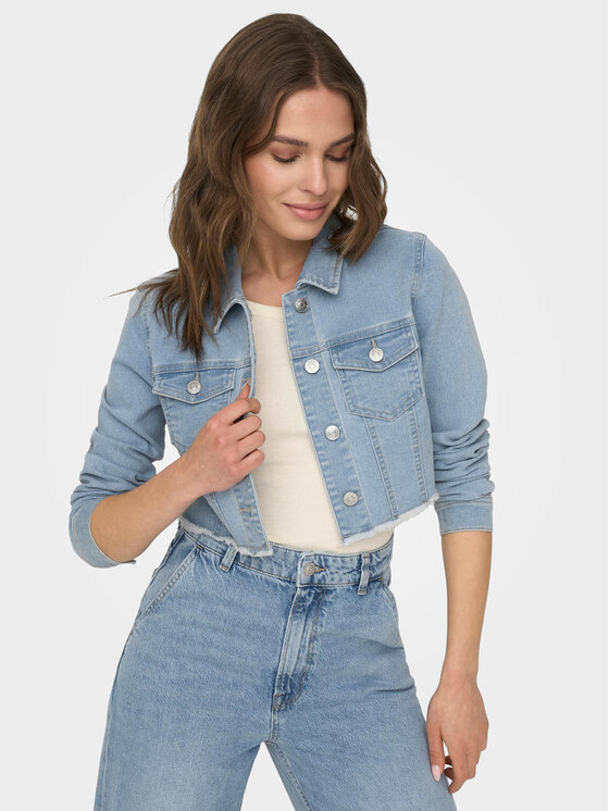 ONLY ONLY Kurtka jeansowa Wonder 15256098 Niebieski Regular Fit
