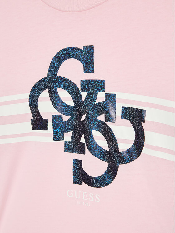 Guess Guess T-krekls J3YI36 K8HM4 Rozā Boxy Fit