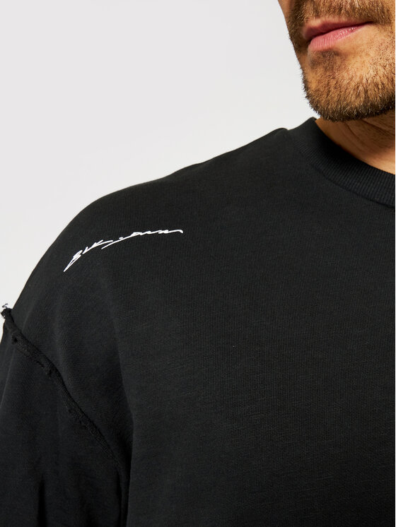Felpa Connell 12189342 Nero Oversized Fit