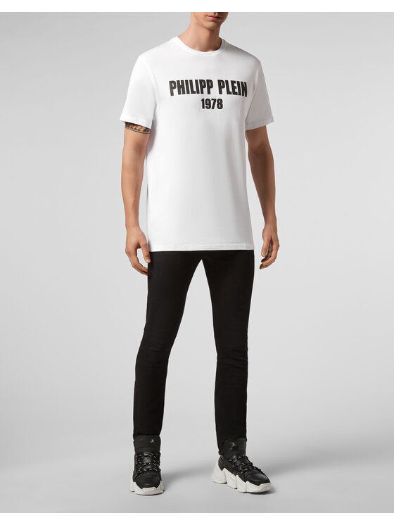 PHILIPP PLEIN PHILIPP PLEIN T-Shirt 22943 Bílá Regular Fit