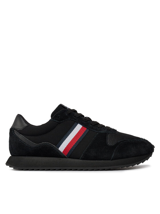 Sneakers Tommy Hilfiger Runner Evo Mix Ess FM0FM04886 Negru