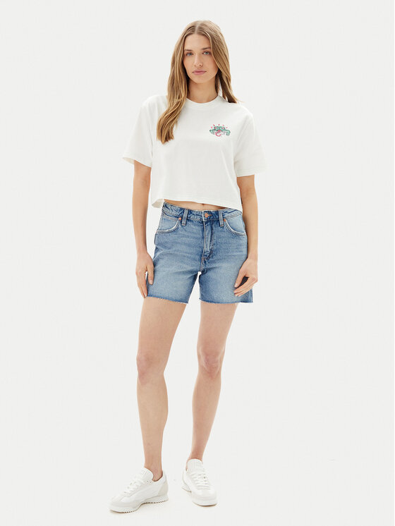 Volcom Volcom Marškinėliai Alix 1 B3512505 Balta Boxy Fit