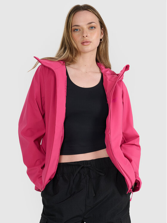 4F 4F Kurtka przejściowa MULTI ACTIVE Różowy Regular Fit
