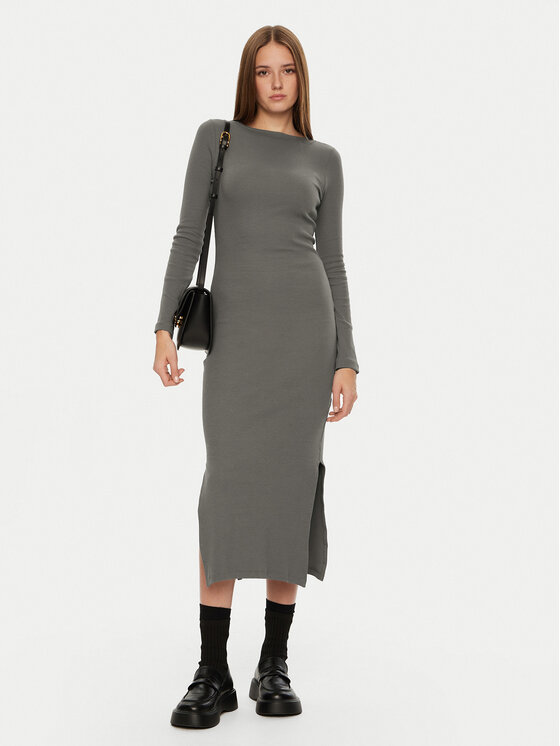 Brave Soul Brave Soul Kleid für den Alltag LDRJ-624CAMILA Grau Regular Fit