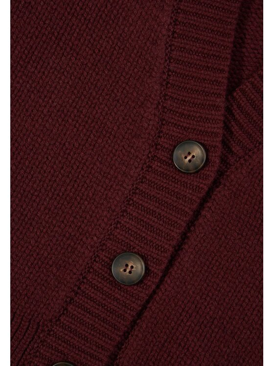 La Mania La Mania Kardigan MARI Bordowy Classic Fit