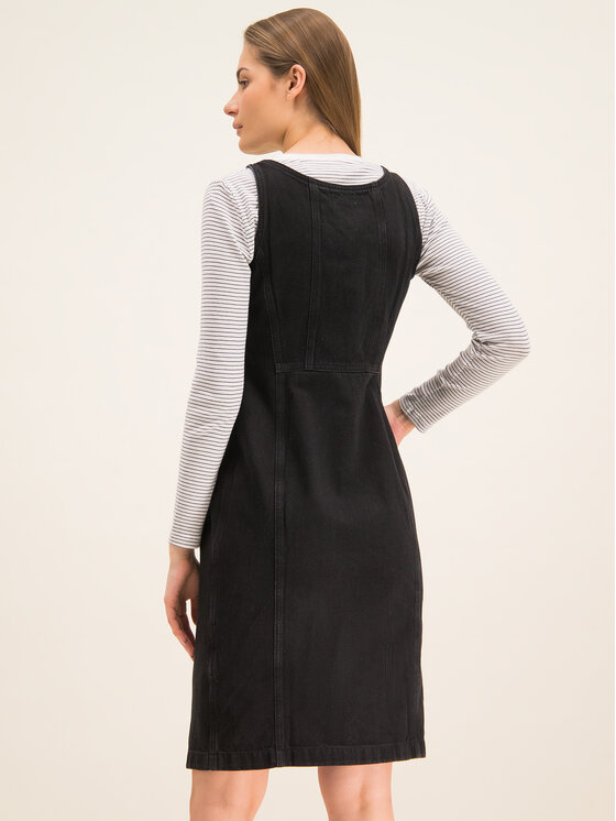 Vestito di jeans 85386-0000 Nero Regular Fit