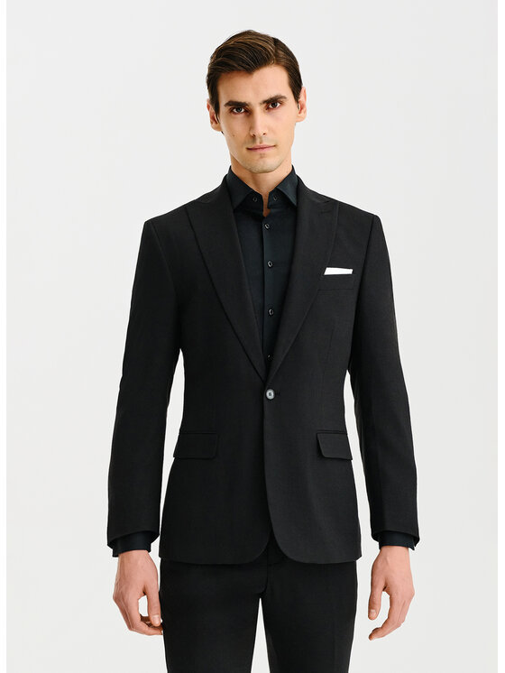Pako Lorente Pako Lorente Marynarka P25SF-3G-012 Czarny Slim Fit