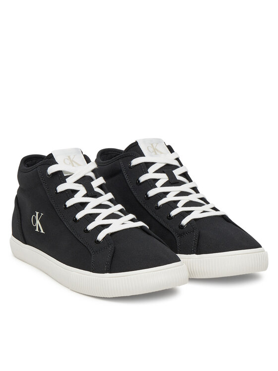 Calvin Klein Jeans Calvin Klein Jeans Snīkeri Ess Vulc Mid Mg Canvas YM0YM01210 Melns