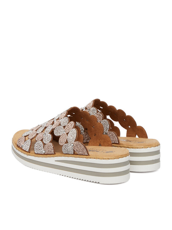 Rieker Rieker Παντόφλες CEO-V02R8-90 Χρυσό