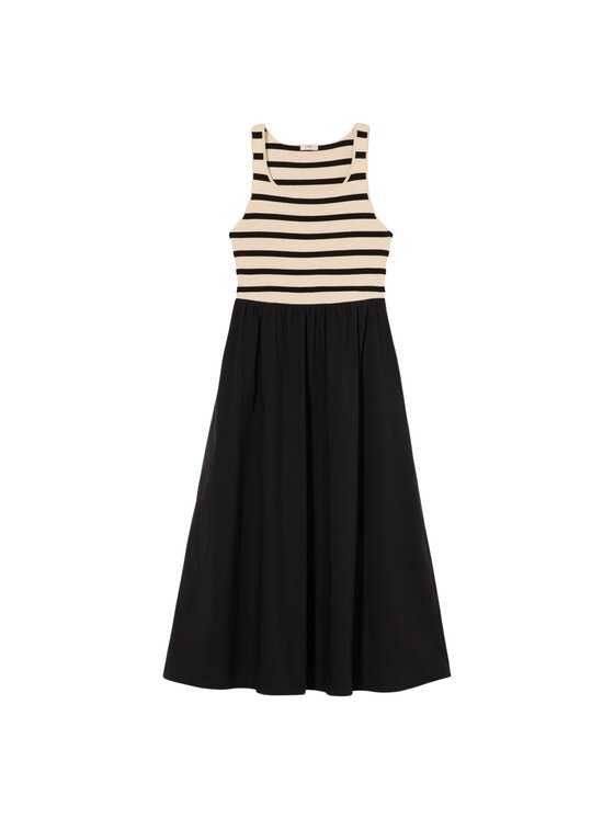 Oltre Oltre Sukienka codzienna 7971J000839N0Z3 Czarny A-Line Fit