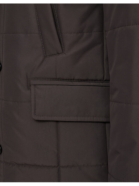 Borgio Borgio Kurtka zimowa gravina Brązowy Slim Fit