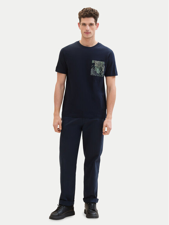 Tom Tailor Tom Tailor Póló 1040945 Sötétkék Regular Fit
