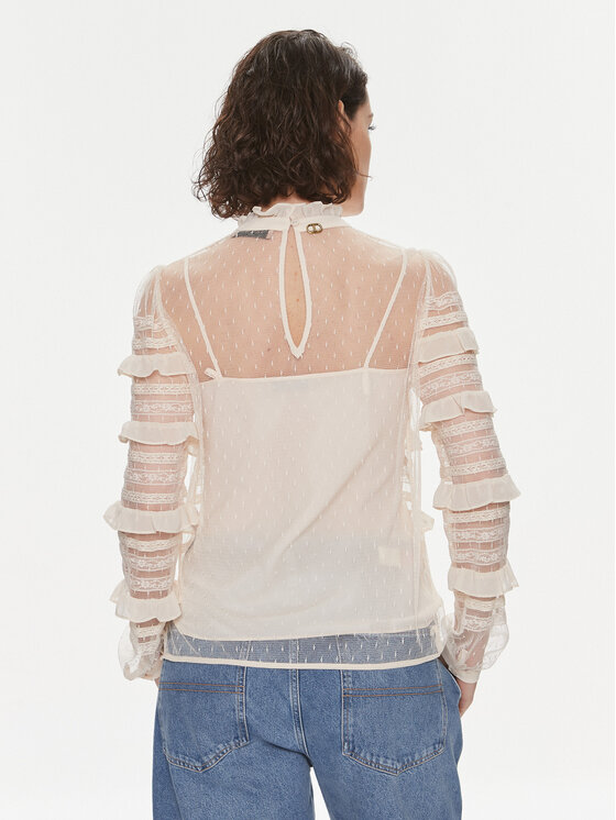 TWINSET TWINSET Bluse 241TP2041 Beige Regular Fit